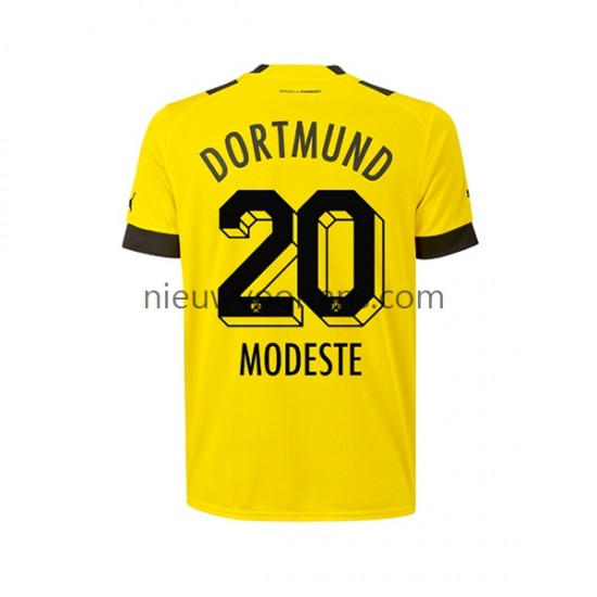 Borussia Dortmund Heren Shirt met Bedrukking Anthony Modeste 20 Thuis 2022-2023 Korte Mouw