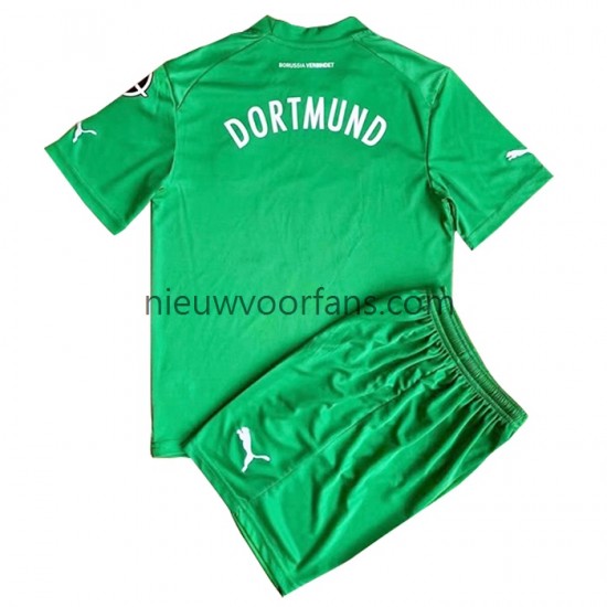 Borussia Dortmund Kind Shirt met Bedrukking Doelman Uit 2022-2023 Korte Mouw