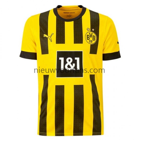 Borussia Dortmund Heren Shirt met Bedrukking Thuis 2022-2023 Korte Mouw