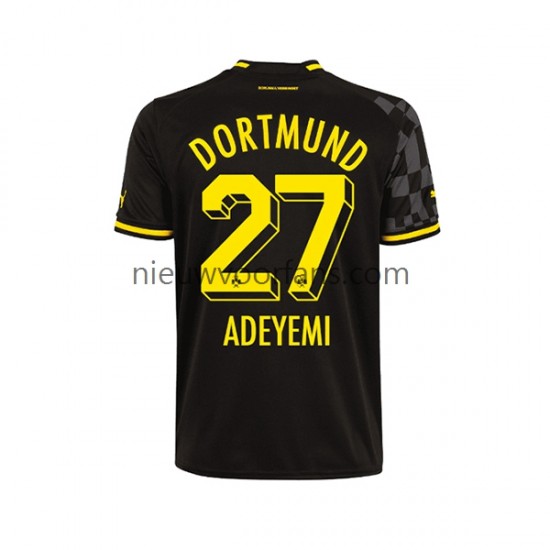 Borussia Dortmund Heren Shirt met Bedrukking Karim Adeyemi 27 Uit 2022-2023 Korte Mouw