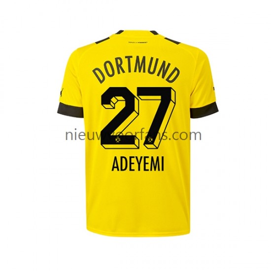 Borussia Dortmund Heren Shirt met Bedrukking Karim Adeyemi 27 Thuis 2022-2023 Korte Mouw