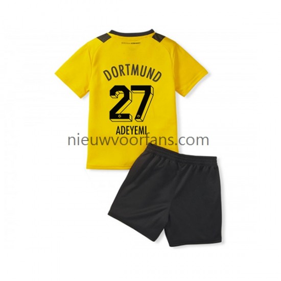 Borussia Dortmund Kind Shirt met Bedrukking Karim Adeyemi 27 Thuis 2022-2023 Korte Mouw