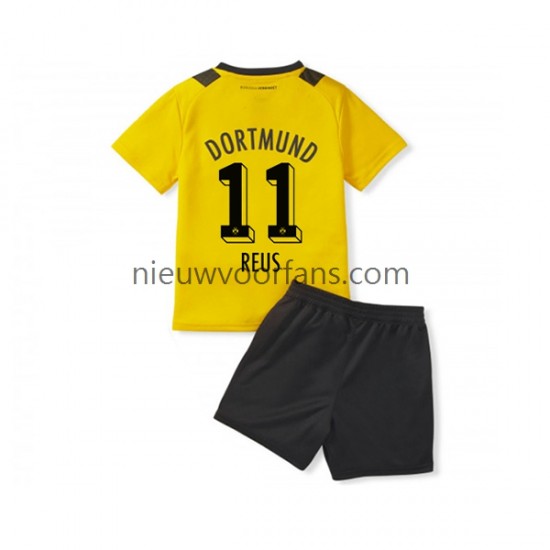 Borussia Dortmund Kind Shirt met Bedrukking Marco Reus 11 Thuis 2022-2023 Korte Mouw