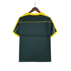 Brazilië Heren Shirt met Bedrukking Doelman 1998 Retro Uit Korte Mouw