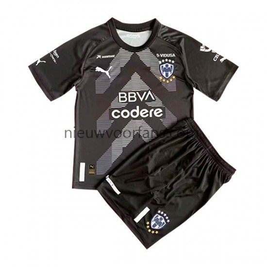 CF Monterrey Kind Shirt met Bedrukking Doelman Uit 2022-2023 Korte Mouw