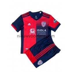Cagliari Kind Shirt met Bedrukking Thuis 2021-2022 Korte Mouw