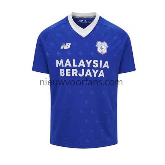 Cardiff City Heren Shirt met Bedrukking Thuis 2022-2023 Korte Mouw