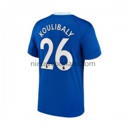 Chelsea Heren Shirt met Bedrukking Kalidou Koulibaly 26 Thuis 2022-2023 Korte Mouw
