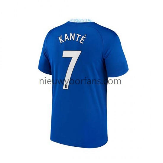 Chelsea Heren Shirt met Bedrukking Kante 7 Thuis 2022-2023 Korte Mouw