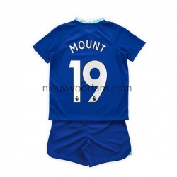 Chelsea Kind Shirt met Bedrukking Mason Mount 19 Thuis 2022-2023 Korte Mouw