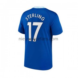 Chelsea Heren Shirt met Bedrukking Raheem Sterling 17 Thuis 2022-2023 Korte Mouw
