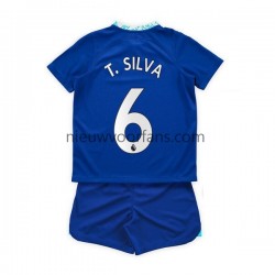 Chelsea Kind Shirt met Bedrukking T. Silva 6 Thuis 2022-2023 Korte Mouw