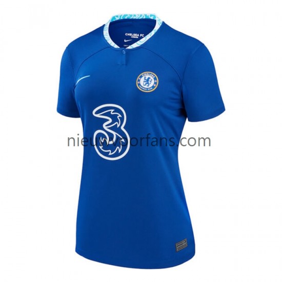 Chelsea Dames Shirt met Bedrukking Thuis 2022-2023 Korte Mouw