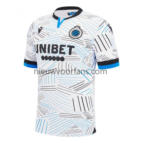 Club Brugge Heren Shirt met Bedrukking Uit 2022-2023 Korte Mouw