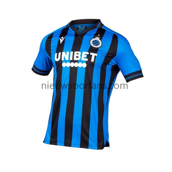 Club Brugge Heren Shirt met Bedrukking Thuis 2022-2023 Korte Mouw