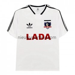 Colo-Colo Heren Shirt met Bedrukking 1991 Retro Thuis Korte Mouw