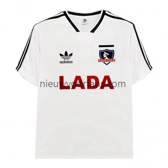 Colo-Colo Heren Shirt met Bedrukking 1991 Retro Thuis Korte Mouw