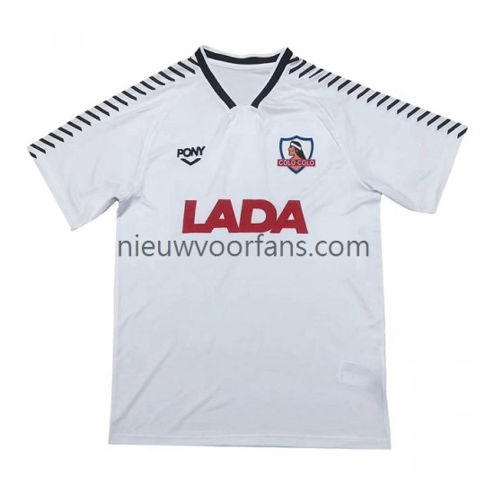 Colo-Colo Heren Shirt met Bedrukking 1992 Retro Thuis Korte Mouw