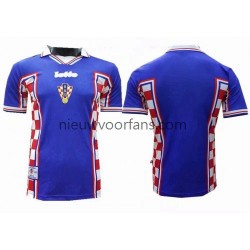 Kroatië Heren Shirt met Bedrukking 1998 Retro Uit Korte Mouw
