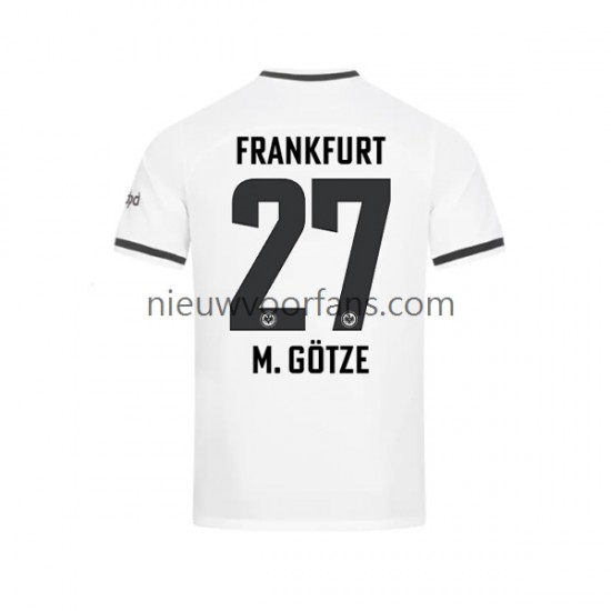 Eintracht Frankfurt Heren Shirt met Bedrukking Mario Gotze Thuis 2022-2023 Korte Mouw