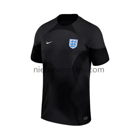 Engeland Heren Shirt met Bedrukking Doelman Thuis WK 2022 Korte Mouw