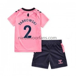 Everton Kind Shirt met Bedrukking James Tarkowski 2 Uit 2022-2023 Korte Mouw