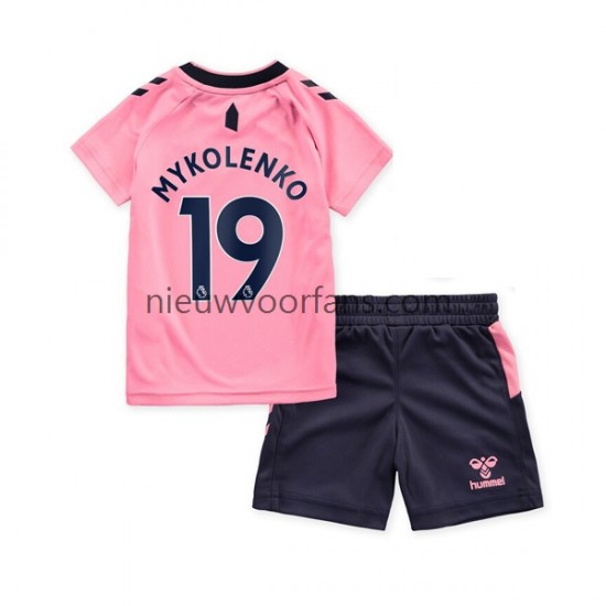 Everton Kind Shirt met Bedrukking Mykolenko 19 Uit 2022-2023 Korte Mouw