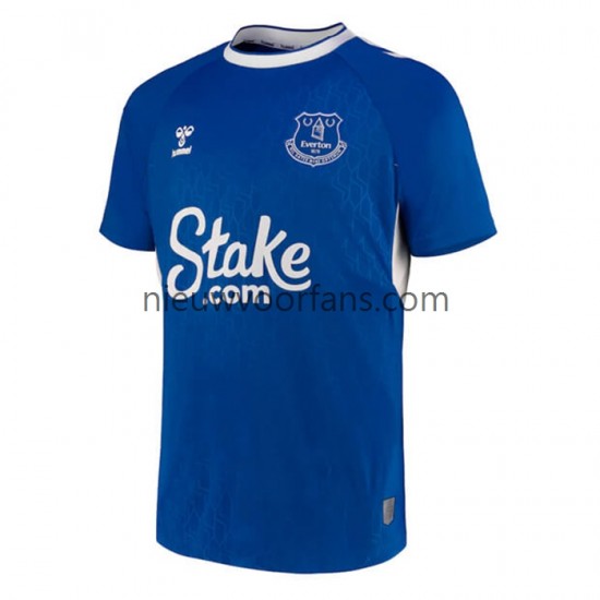 Everton Heren Shirt met Bedrukking Thuis 2022-2023 Korte Mouw