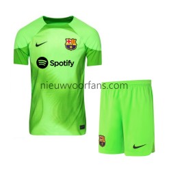 FC Barcelona Kind Shirt met Bedrukking Doelman Thuis 2022-2023 Korte Mouw