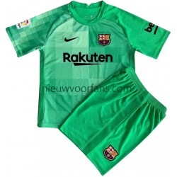 FC Barcelona Kind Shirt met Bedrukking Doelman Derde 2021-2022 Korte Mouw
