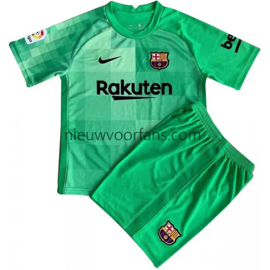FC Barcelona Kind Shirt met Bedrukking Doelman Derde 2021-2022 Korte Mouw
