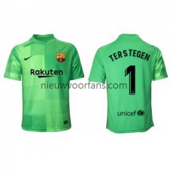 FC Barcelona Heren Shirt met Bedrukking Doelman Ter Stegen 1 Derde 2021-2022 Korte Mouw