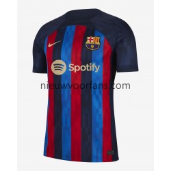 FC Barcelona Heren Shirt met Bedrukking Thuis 2022-2023 Korte Mouw