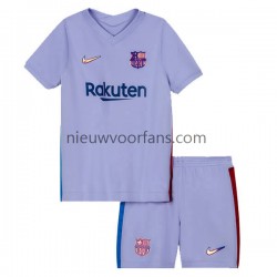FC Barcelona Kind Shirt met Bedrukking Uit 2021-2022 Korte Mouw