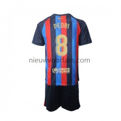 FC Barcelona Kind Shirt met Bedrukking Pedri 8 Thuis 2022-2023 Korte Mouw