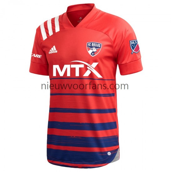 FC Dallas Heren Shirt met Bedrukking 2021 Thuis Korte Mouw