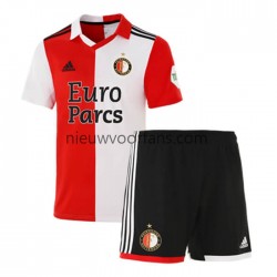 Feyenoord Rotterdam Kind Shirt met Bedrukking Thuis 2022-2023 Korte Mouw