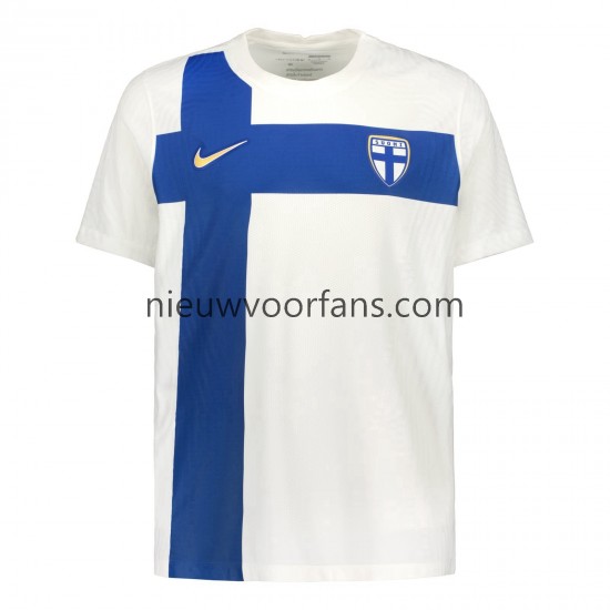 Finland Heren Shirt met Bedrukking Thuis 2022 Korte Mouw