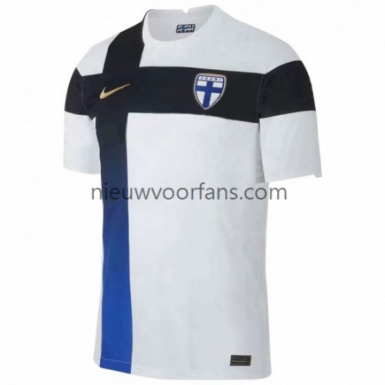 Finland Heren Shirt met Bedrukking Euro 2020 Thuis Korte Mouw