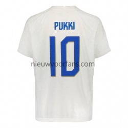 Finland Heren Shirt met Bedrukking PUKKI 10 Thuis 2022 Korte Mouw