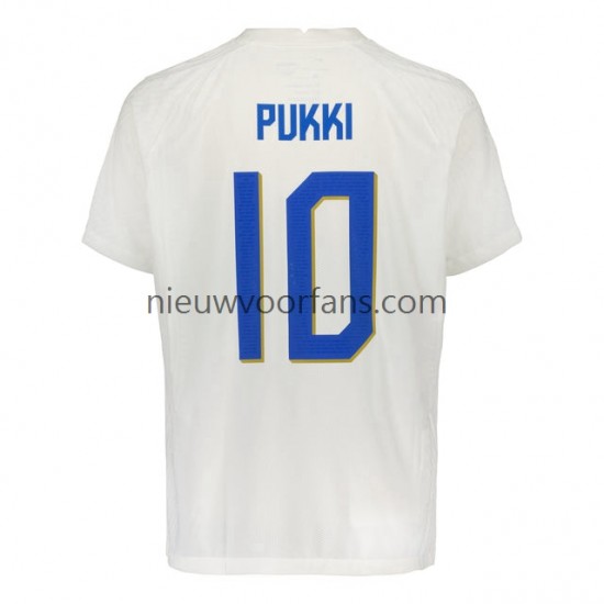 Finland Heren Shirt met Bedrukking PUKKI 10 Thuis 2022 Korte Mouw