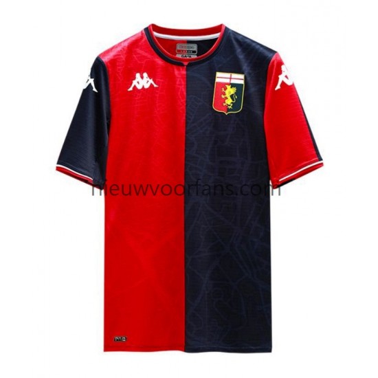 Genoa Heren Shirt met Bedrukking Thuis 2021-2022 Korte Mouw
