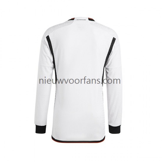 Duitsland Heren Shirt met Bedrukking Thuis WK 2022 Lange Mouw