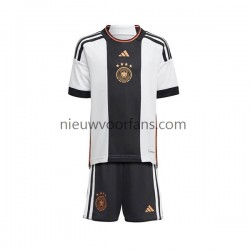 Duitsland Kind Shirt met Bedrukking Thuis WK 2022 Korte Mouw