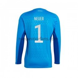 Duitsland Heren Shirt met Bedrukking Doelman Manuel Neuer 1 Thuis WK 2022 Korte Mouw