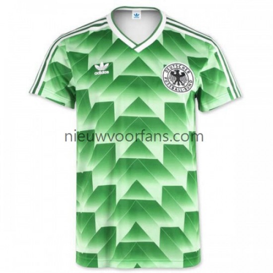 Duitsland Heren Shirt met Bedrukking 1990 Retro Uit Korte Mouw