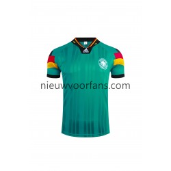 Duitsland Heren Shirt met Bedrukking 1992 Retro Uit Korte Mouw