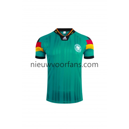 Duitsland Heren Shirt met Bedrukking 1992 Retro Uit Korte Mouw
