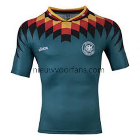 Duitsland Heren Shirt met Bedrukking Retro Uit 1994 Korte Mouw