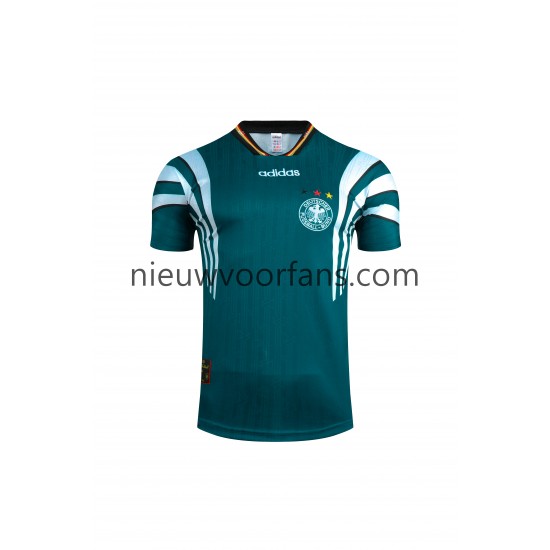 Duitsland Heren Shirt met Bedrukking 1996 Retro Uit Korte Mouw